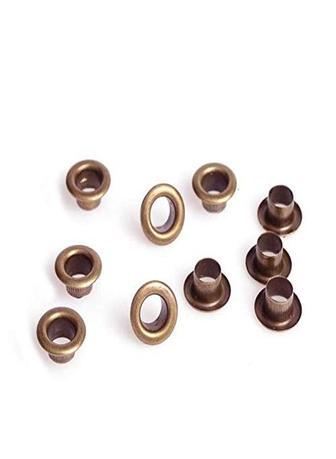 Nimida™ Multipurpose Male Female Eyelet Grommet of Brass | Colour - Antique Brown | Medium Size | 400 Pairs - Image 1